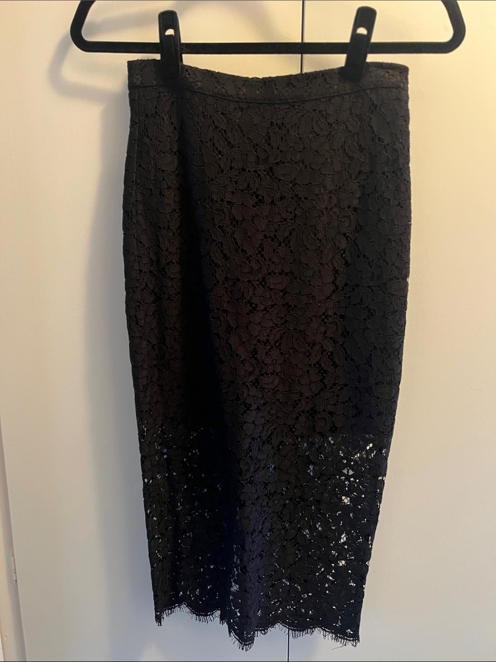 Bardot Black Lace Pencil Skirt